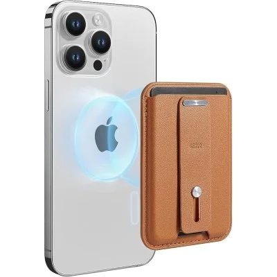 Wallet Magsafe Leather Grip Esr - Caramel Brown